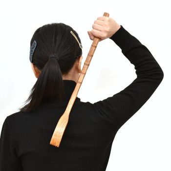 Long Handle Wooden Back Scratcher Small Hand Style
