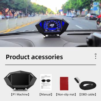 Smart Car Obd2 Gps Hud Speedometer 3.5 Inch Display