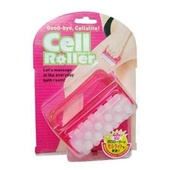 Thigh Slimming Cell Roller Massager Anti Cellulite Magenta