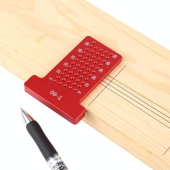 Woodworking T60 T-shaped Aluminum Ruler for Marking and Fixing