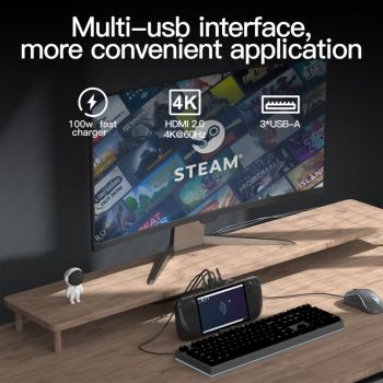 5-in-1 Docking Station for Steam Deck - 4k / 60hz Support