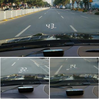 Universal Car Obd2 + Gps Hud 3.5 Inch Display Fuel Consumption