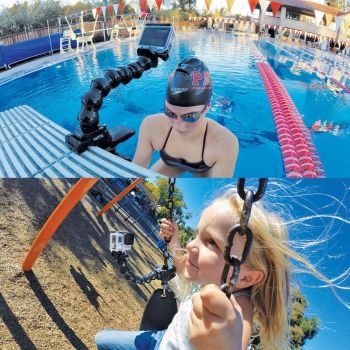 Jaws Flex Clamp Mount for Gopro Hero 12 - Action Sports Camera