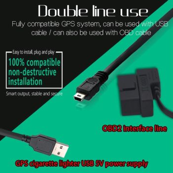 Car Obd2 + Gps Head Up Display Speed & Temperature Alarm