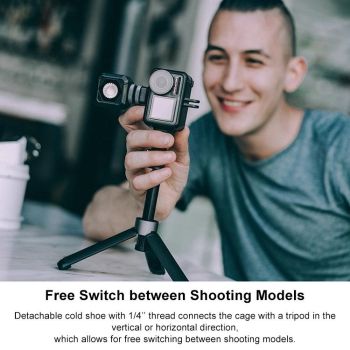 Vlog Accessory for Dji Action Camera - Sports Cage for Rabbits