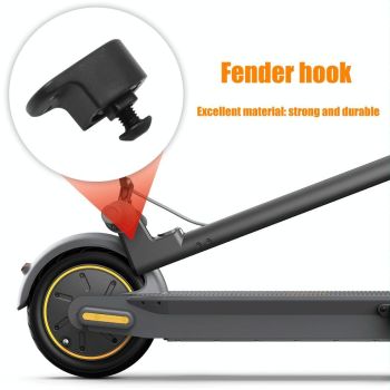 Ninebot Max G30 Electric Scooter with Rear Push Board and Taillight Black