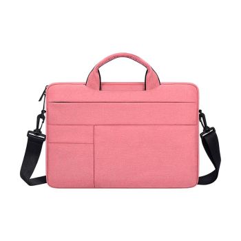 13.3 Inch Portable Laptop Shoulder Bag - Oxford Cloth & Nylon - Navy Blue