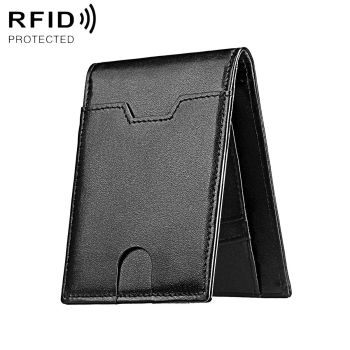 Leather Rfid Wallet - Ultra Thin - Orange