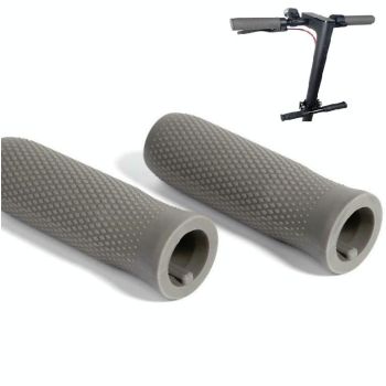 Non-slip Silicone Car Handles for Xiaomi Electric Scooter - Pair - Black
