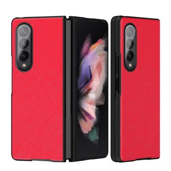 For Samsung Galaxy Z Fold4 5G Foldable Cross Pattern Phone Case - Foldable Design - Green