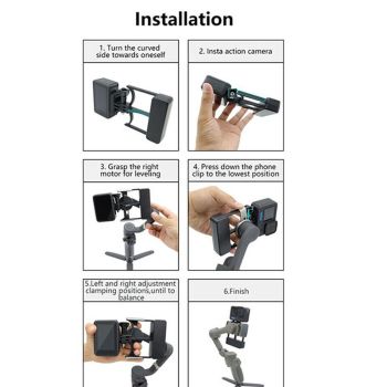 Universal Gimbal Adapter for Dji and Gopro Action Cameras