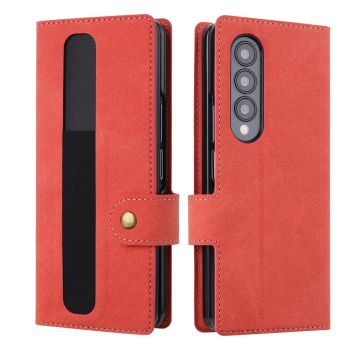 For Samsung Galaxy z Fold4 5G Vili Pr Series Flip Leather Case - Black