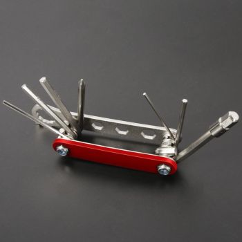 12-In-1 Portable Bike Repair Tool - Black