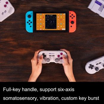 Light Gray Wireless Gamepad for Nintendo Switch