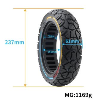 Electric Scooter Tire - 10x2.5 45 Card 250x64 60 / 70-6.5 Universal Solid Colourful