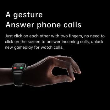 2.01 Inch Ips Hd Screen Smart Watch Supports Bluetooth Call / Health Monitoring Black