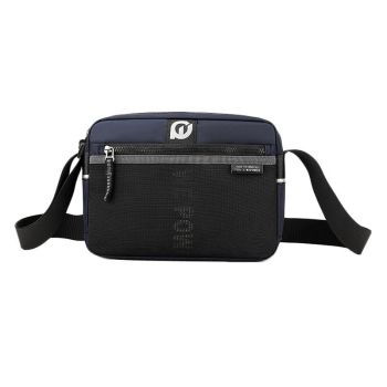 Men Nylon Crossbody Satchel For Outdoor Use - Black
