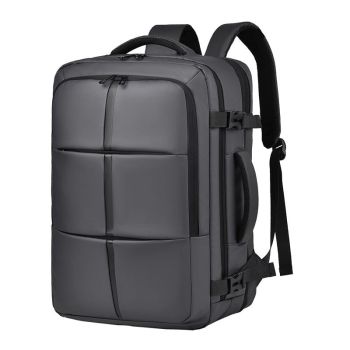 Large Capacity Expandable Business Backpack - Black