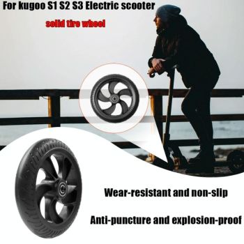 Kugoo S1 / S2 / S3 Front Wheel Accessory - 8 Inch Black
