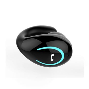 Ultra-light Wireless Earphone with Mic - Bluetooth 5.0 - Ear Clip - Stereo - White