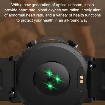 Waterproof Smart Watch With Heart Rate & Sleep Monitoring - Black