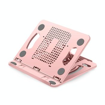 Adjustable Laptop Cooling Stand - Foldable Design - Black