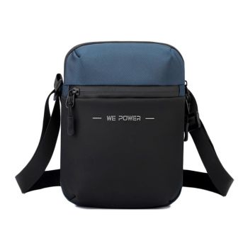 Simple Men Crossbody Bag Business Casual Shoulder Sling For Everyday Use - Black