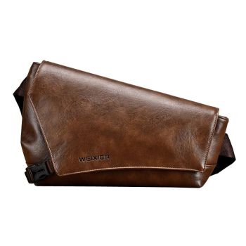 Large Capacity Waterproof Men Crossbody Bag - Black
