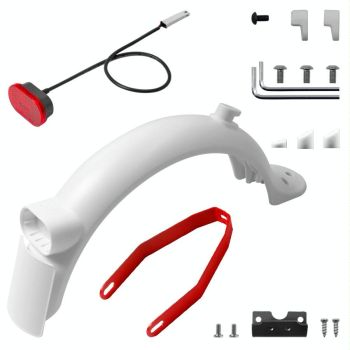 Xiaomi M365 Pro 2 Electric Scooter Rear Fender Bracket with Tail Light and Tool Set - Black Suit