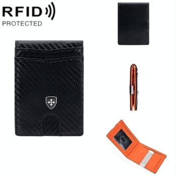 Secure Multi-card Wallet with Rfid Protection - Black