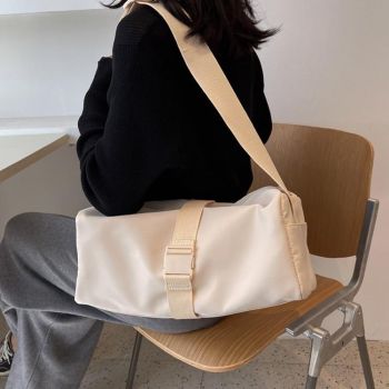 Travel & Fitness Crossbody Bag - Waterproof Nylon - Blue