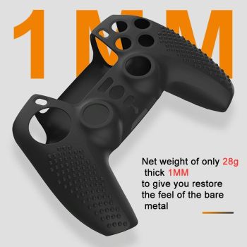 Black Polka Dot Silicone Joystick Cover for Ps5 Controller