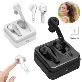 Mini Touch Control Wireless Earbuds with Charger Box - Hifi Bluetooth Tws - Black