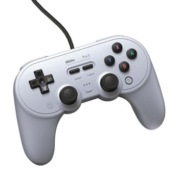 8bitdo Pro 2 Wired Gamepad for Switch - White