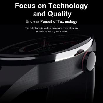 1.28 Inch Touch Screen Ip67 Waterproof Smart Watch Support Bluetooth Call / Sleep Monitoring / Heart Rate Monitoring Black