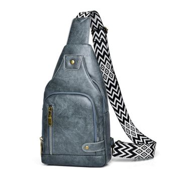 Versatile Single Shoulder Chest Bag For Motorcyclists - Black
