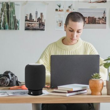 Black Homepod Mini Speaker Stand - Bluetooth Storage Bracket