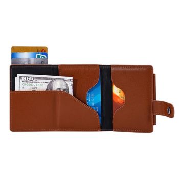 Triple Fold Rfid Blocking Card Holder