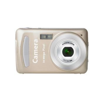 16mp Mini Digital Camera for Kids - 2.4 Inch 720p Cute Cartoon Design - Multifunctional Toy for Children's Birthday - Black
