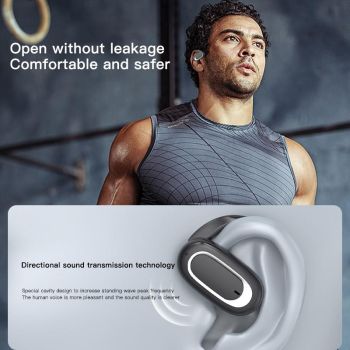 Adjustable Wireless Bluetooth Earphones with Noise Reduction - Skin-colour