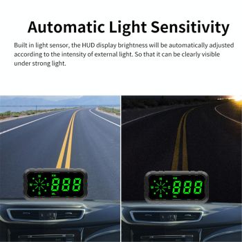 Car Head Up Display Speed Alarm English Version