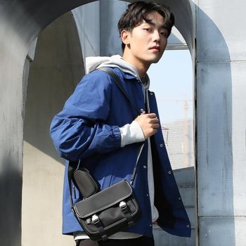 Waterproof Crossbody Shoulder Bag Black