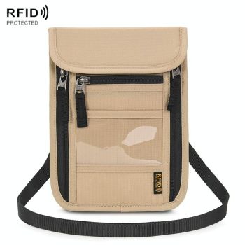 Secure Neck Bag for Passport and Phone - Multi-functional - Black