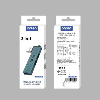 3-In-1 Usb 3.0 Hub Pine Green