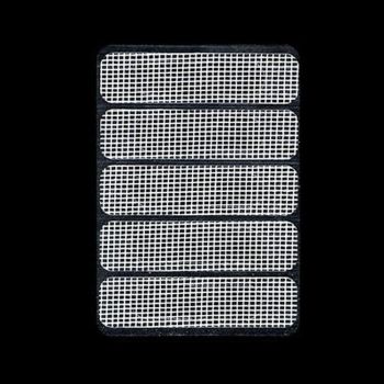 5-piece Self-adhesive Mosquito Stickers for Screen Windows with Drain Holes - Gray