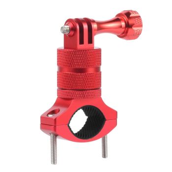 Action Camera Bicycle Mounting Bracket - Aluminum Alloy Clip - Black
