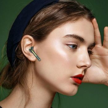 Wireless In-ear Earphones with Long Battery Life - Bluetooth 5.0 Blue