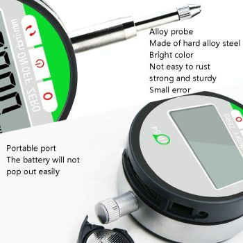Waterproof Digital Dial Indicator for Stroke Measurement 0-12.7mm