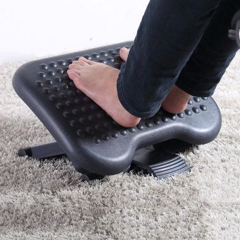 Adjustable Massage Foot Pedal For Office Children And Pregnant Women Black