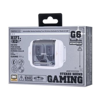 Wireless Gaming Earbuds with Noise Reduction - Ivory White